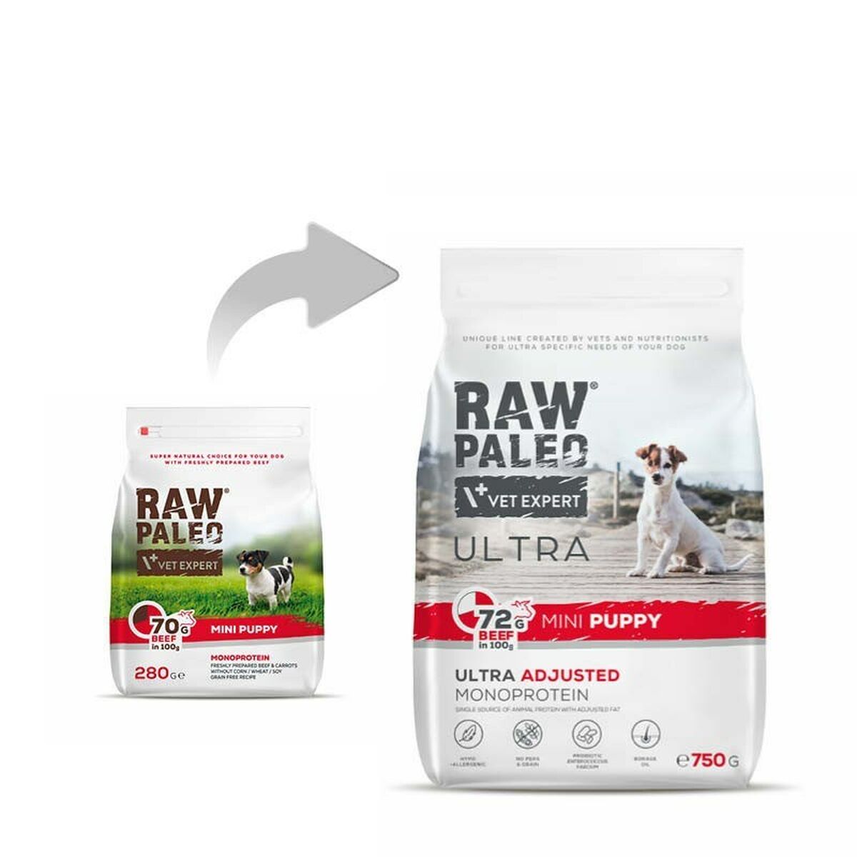 Sööt VETEXPERT Ultra Mini Puppy Beef Vasikaliha 750 g